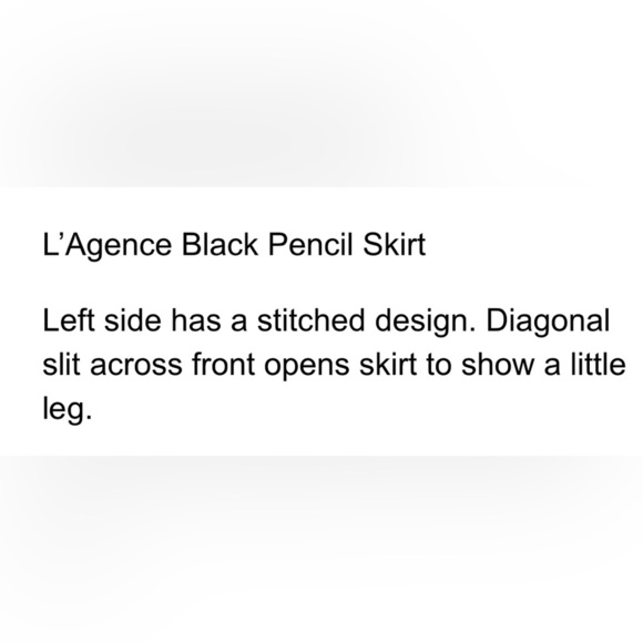 L'Agence pleated pencil skirt - Picture 2 of 8